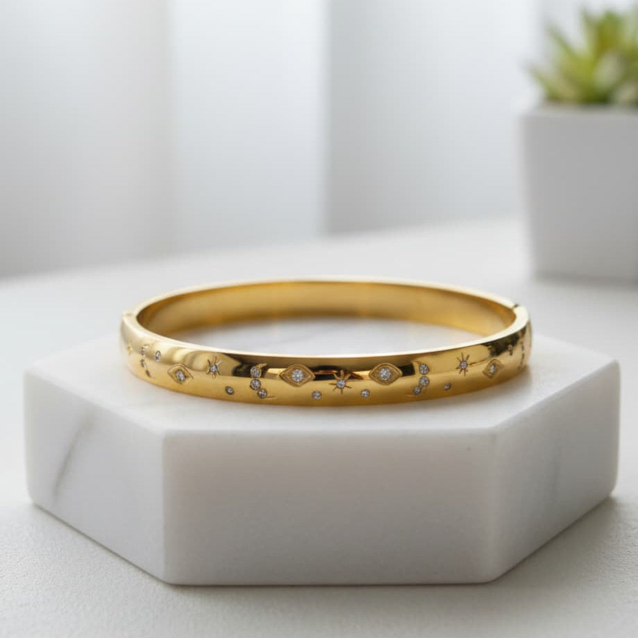 Pulsera Luna De Acero Inoxidable