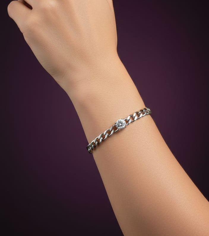 Pulsera Tipo Cadena De Acero Inoxidable Waterproof/Aprueba De Agua