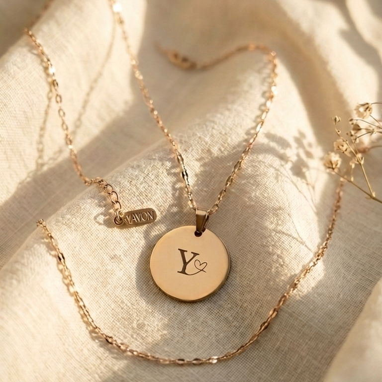 Collar Medalla Texto